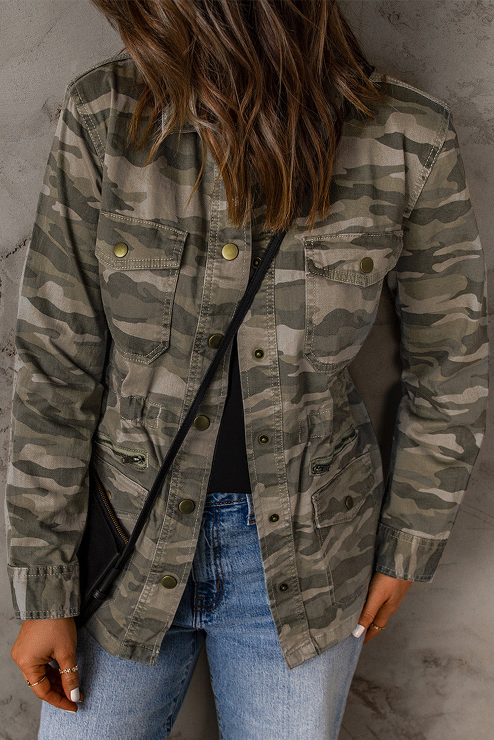 Camo button 2024 up jacket