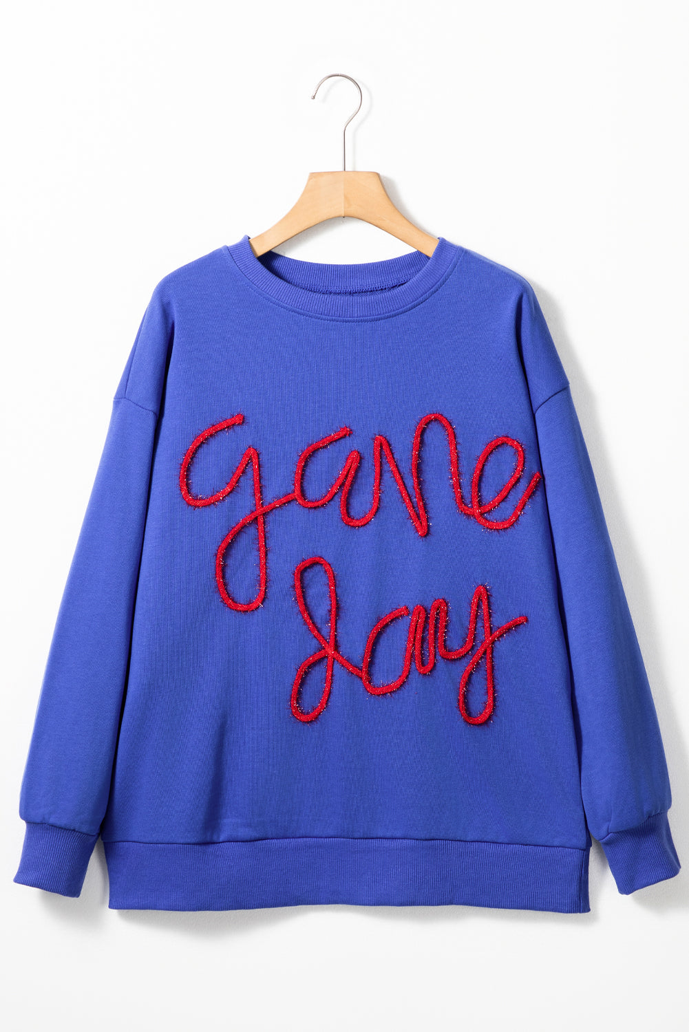 Tinsel Game Day Drop Shoulder Graphic Sweatshirt