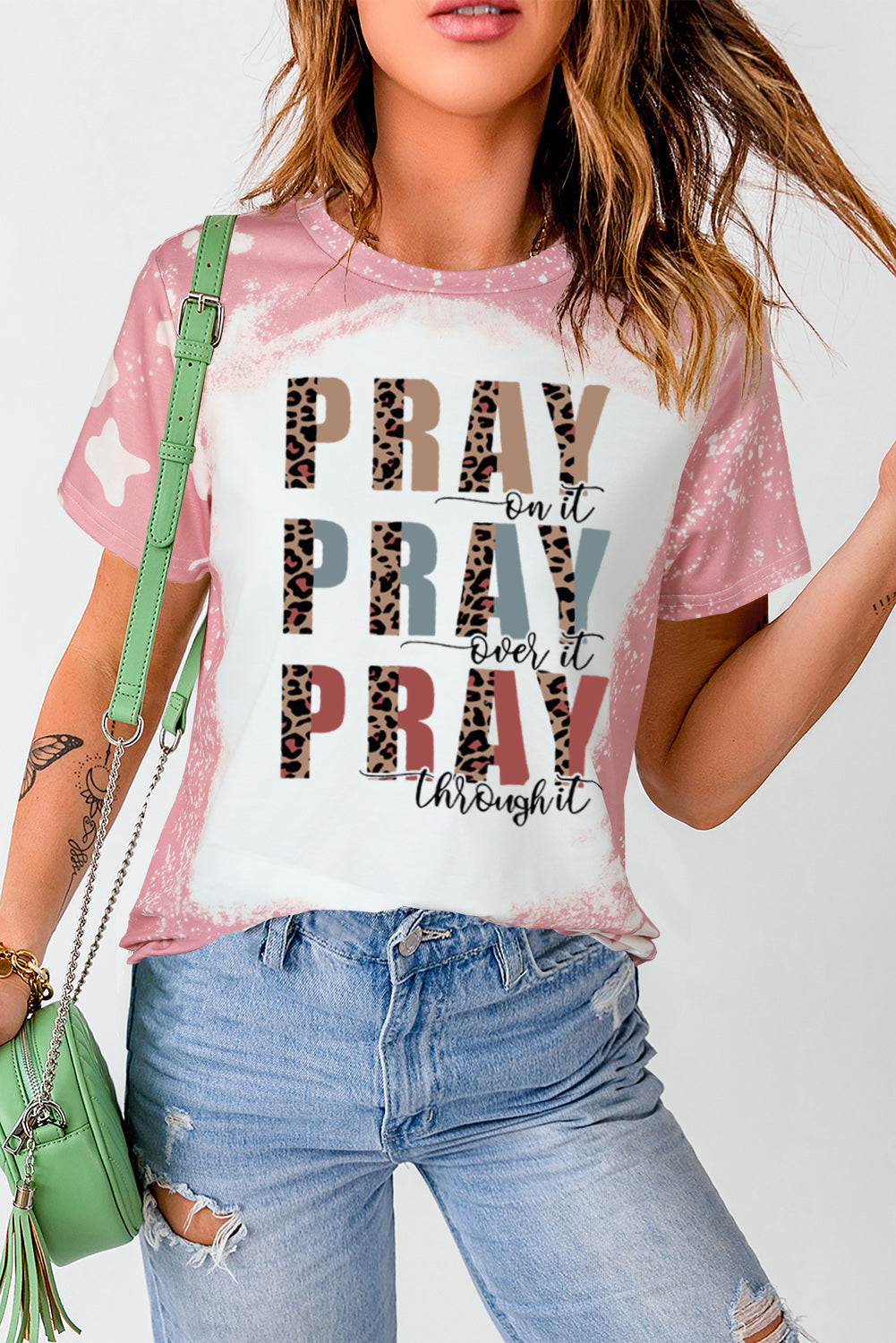 PRAY Graphic Tie Dye Tee