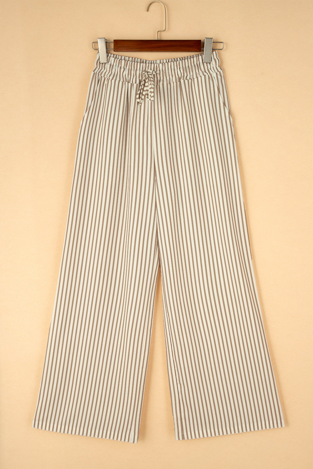 Print Wide Leg Drawstring Pants