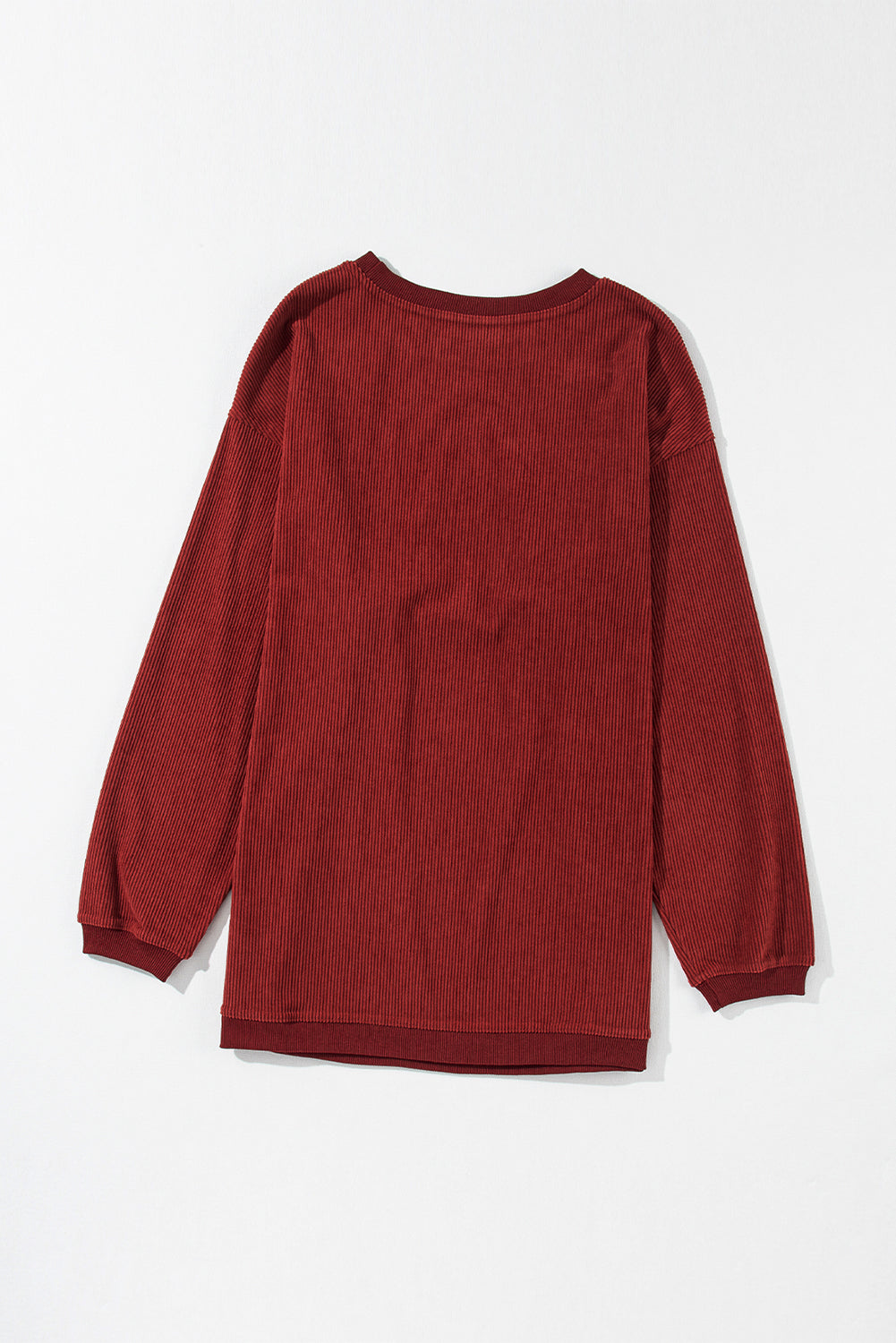 Ribbed Corduroy Oversized Sweatshirt