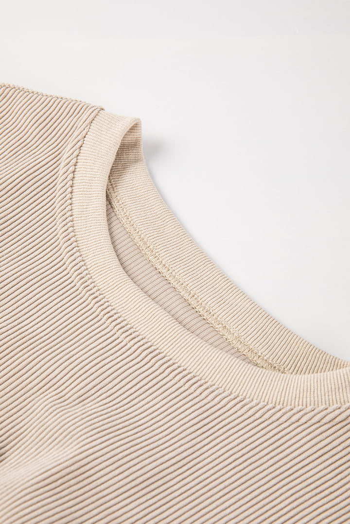 Ribbed Corduroy Oversized Sweatshirt