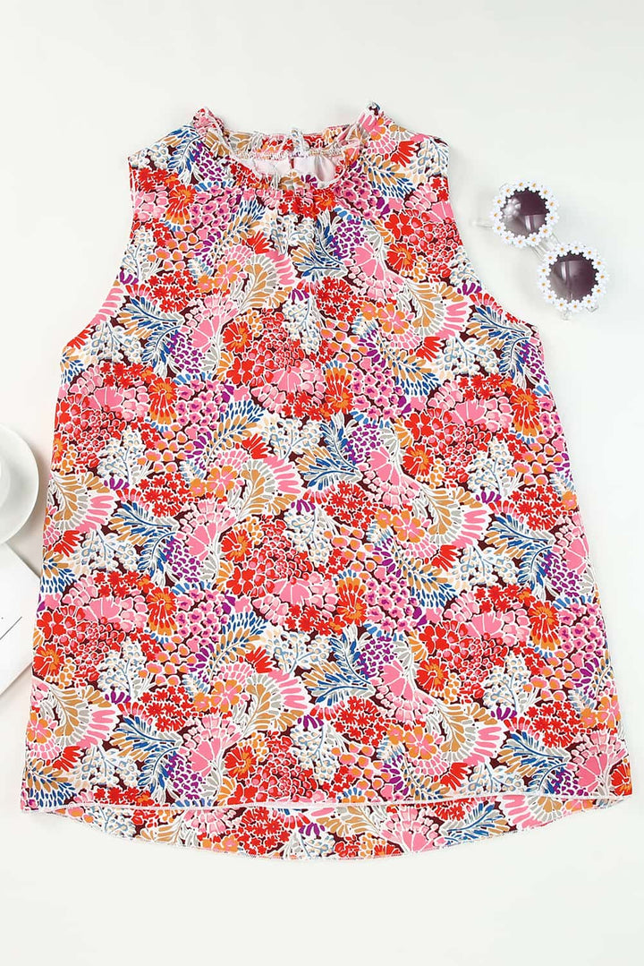 Floral Print Relaxed Tank Top