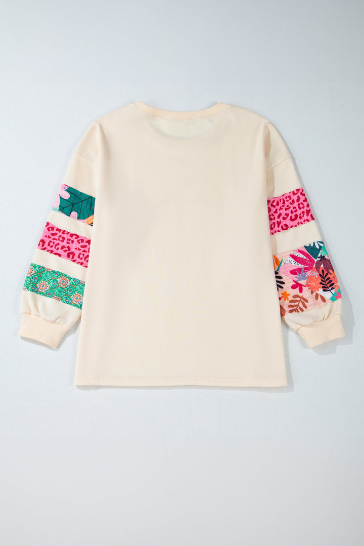 Plus Size Sleeve Split Sweatshirt