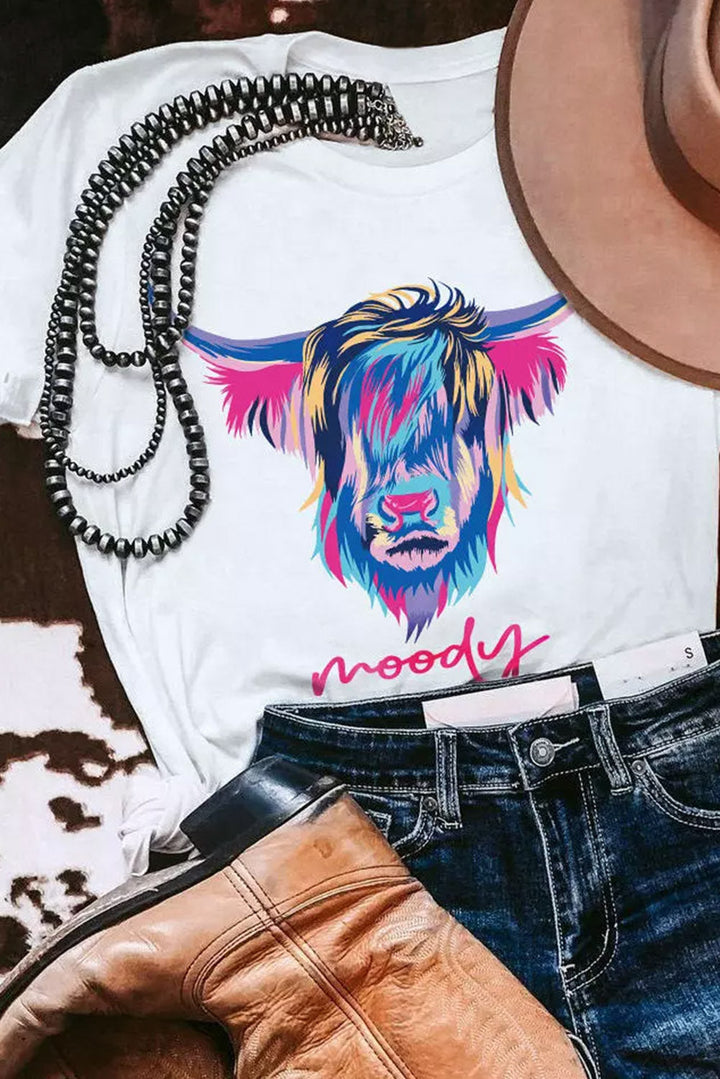 Highland Heifer Moody Graphic T-shirt