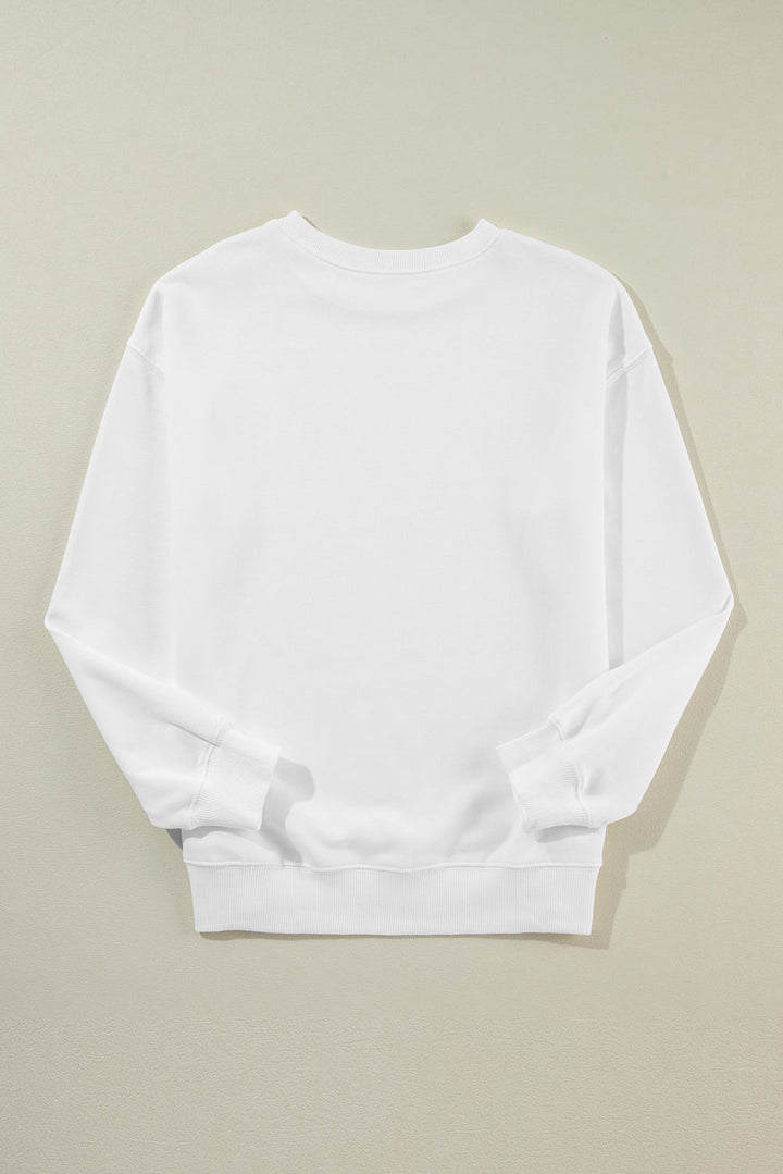 Solid Classic Crewneck Pullover Sweatshirt