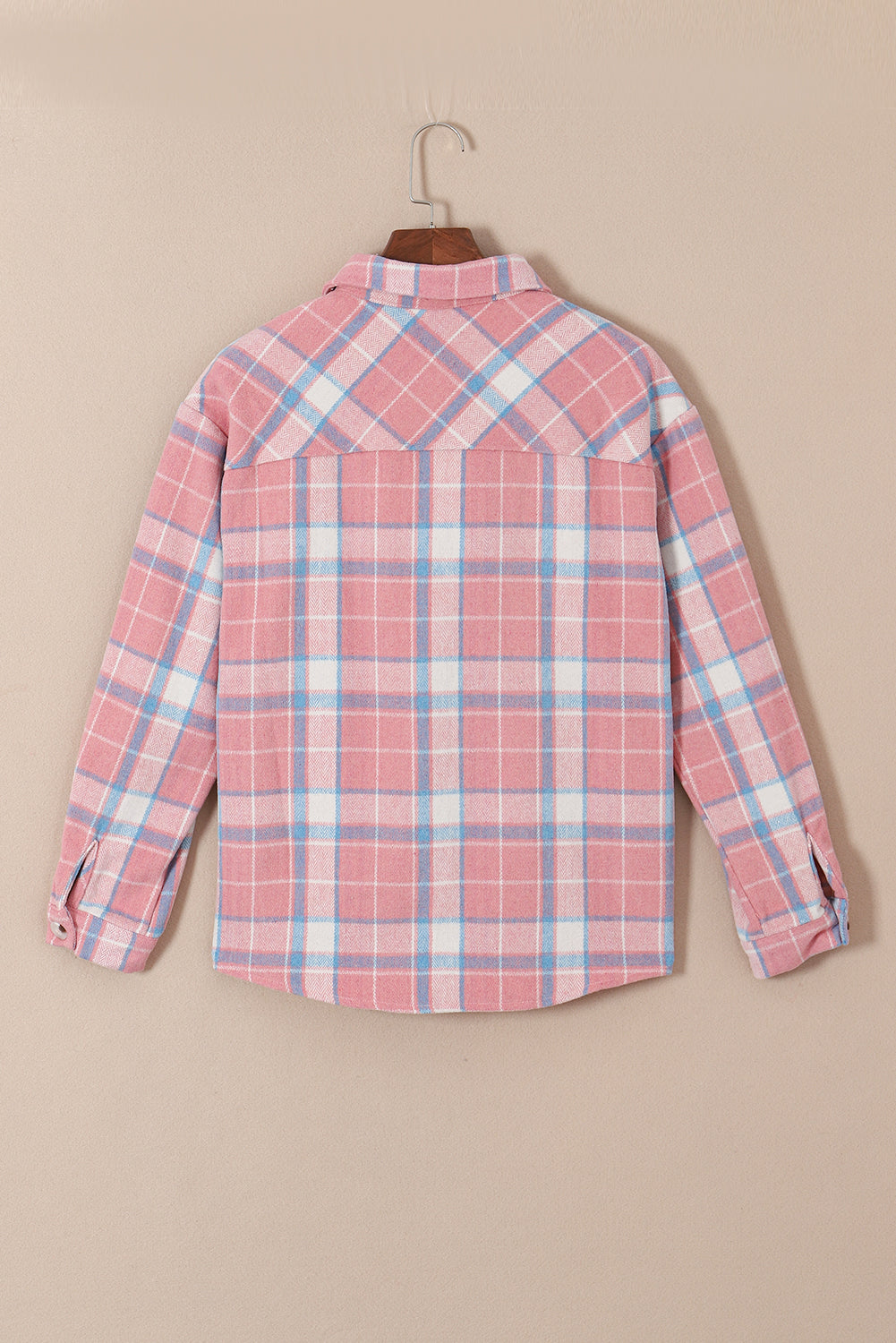 Plaid Flap Pocket Flannel Shacket