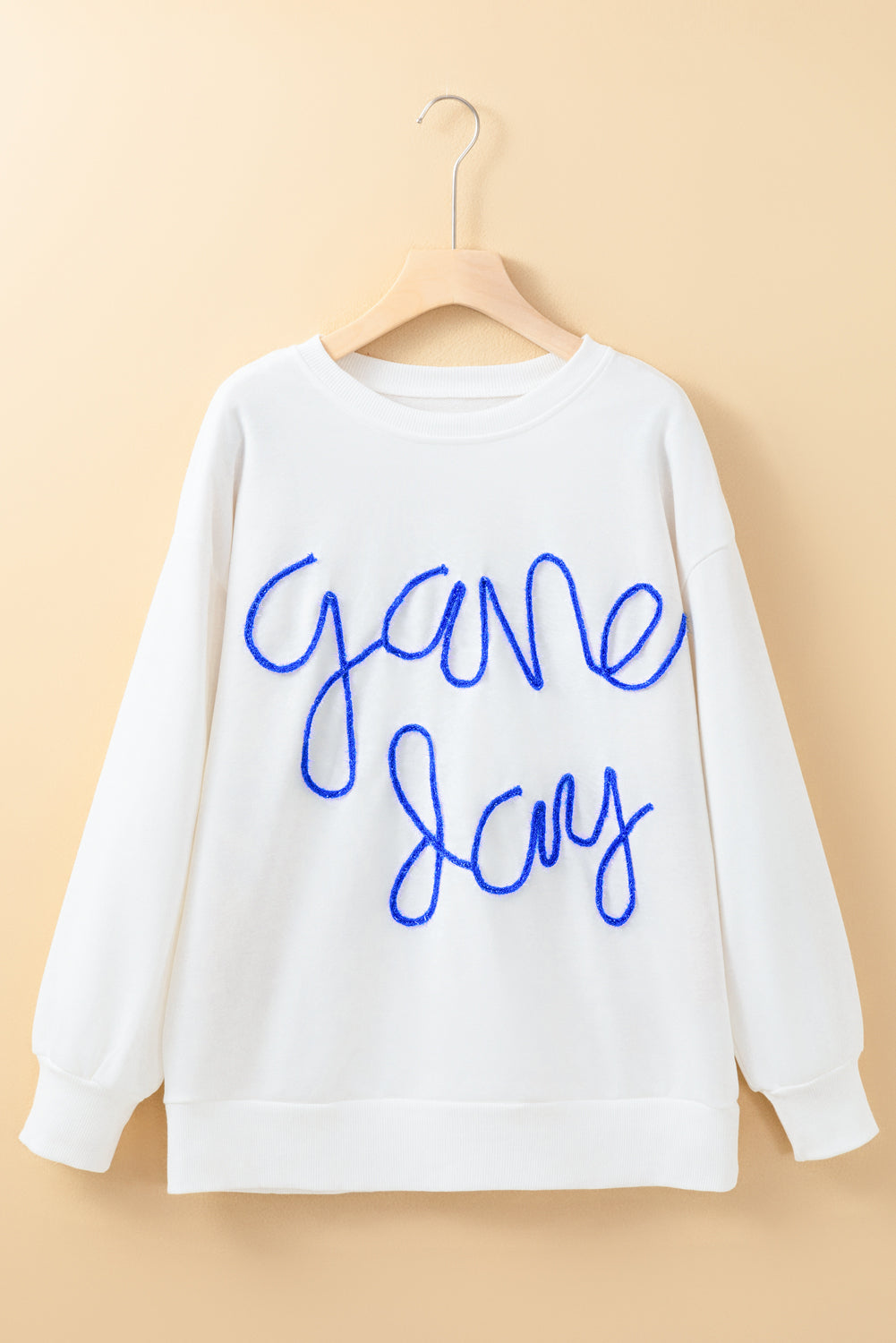 Tinsel Game Day Drop Shoulder Graphic Sweatshirt