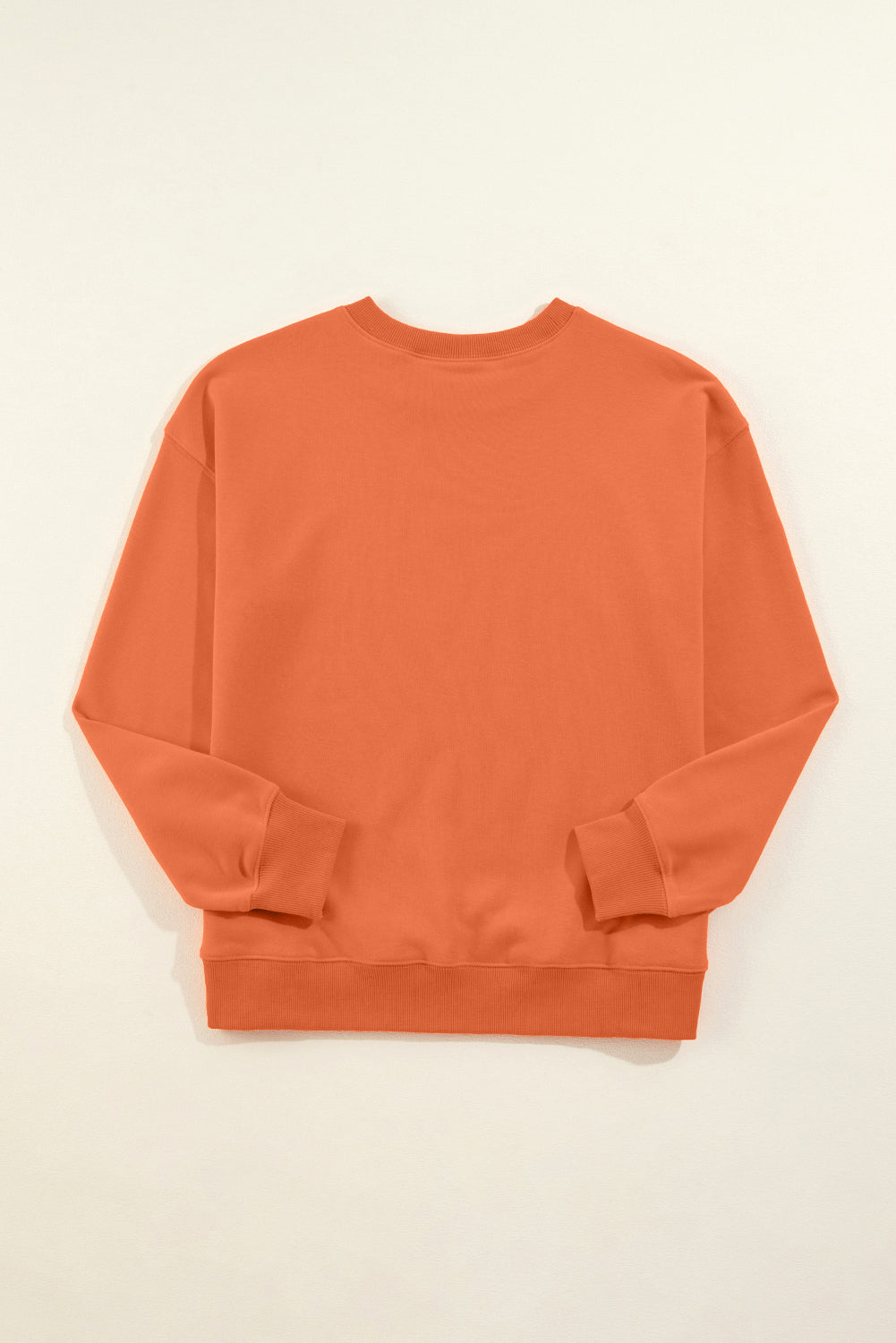 Solid Classic Crewneck Pullover Sweatshirt