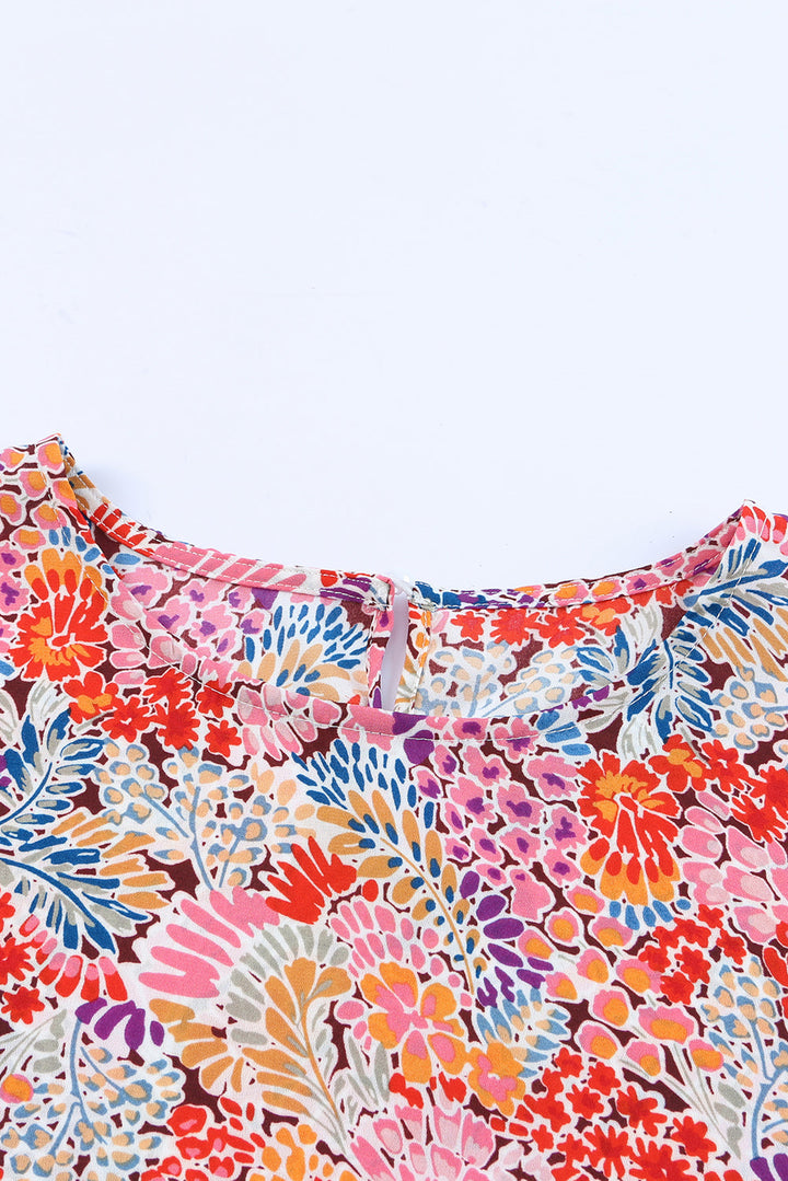 Puff Sleeve Floral Blouse