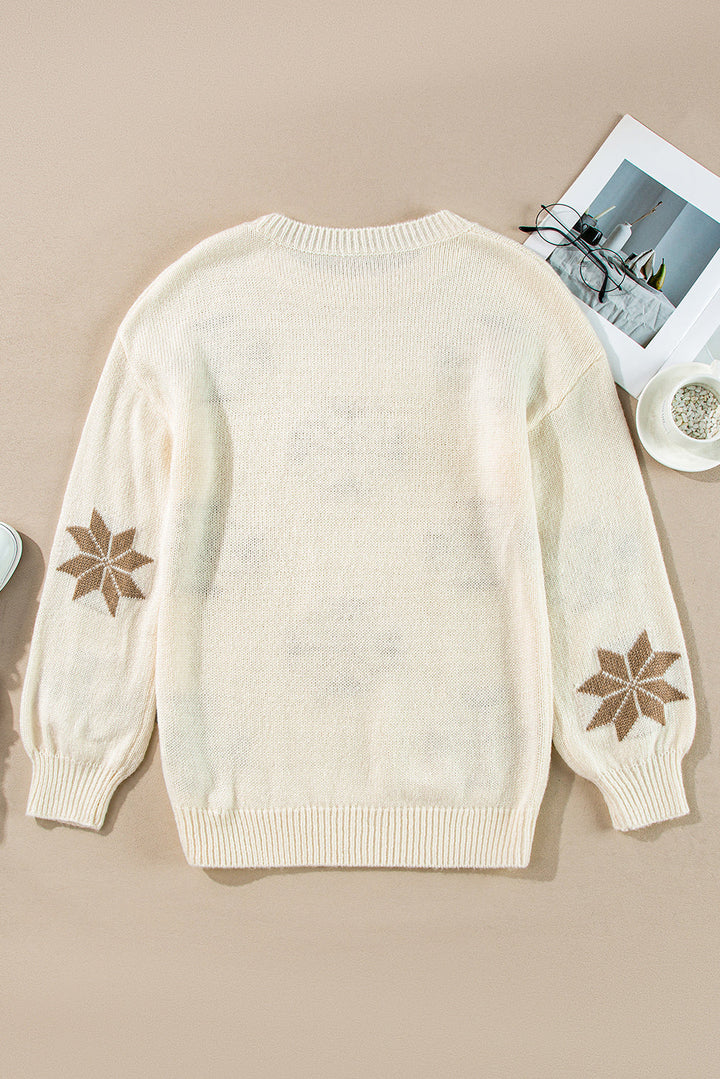 Snowflake Christmas Tunic Sweater