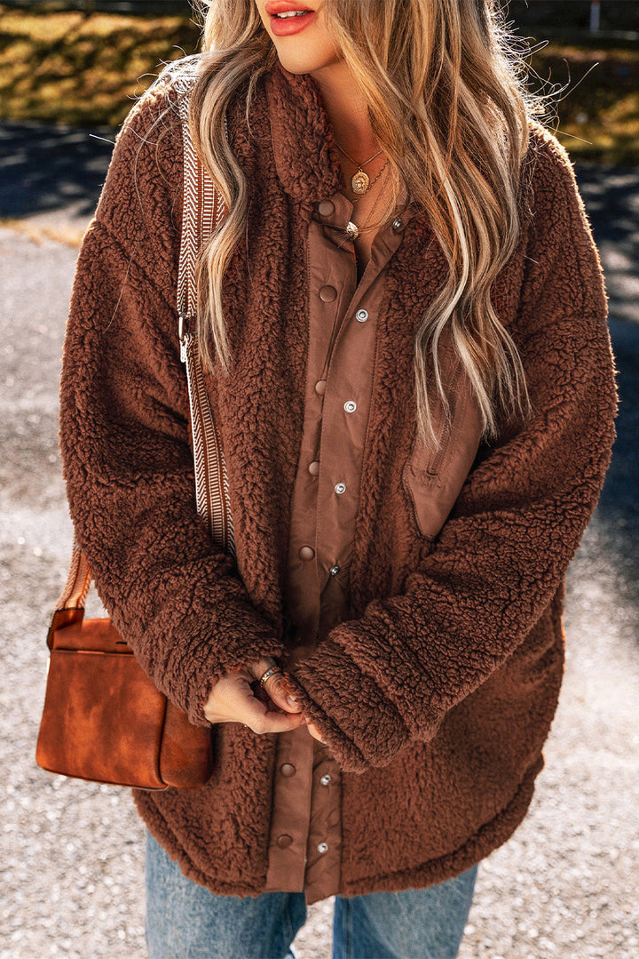 Faux Shearling Teddy Bear Jacket