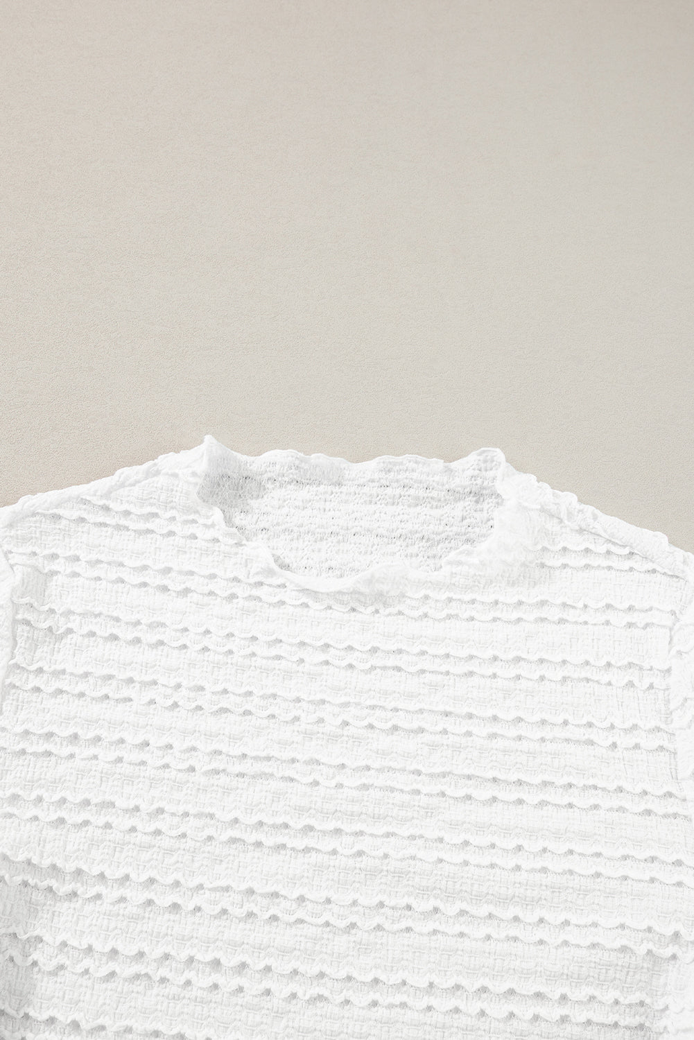 Knit Jacquard Slim Fit Top