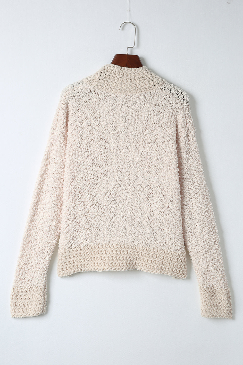 Cardigan ouvert en tricot popcorn