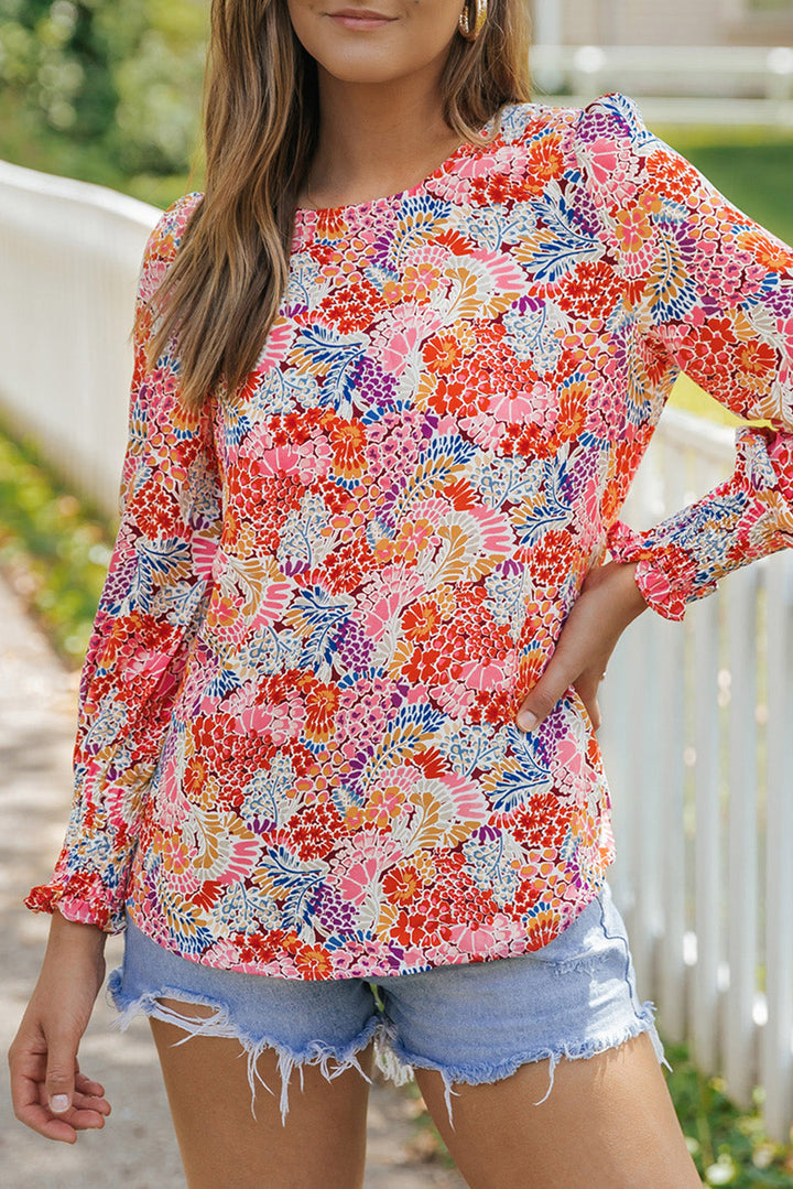 Puff Sleeve Floral Blouse