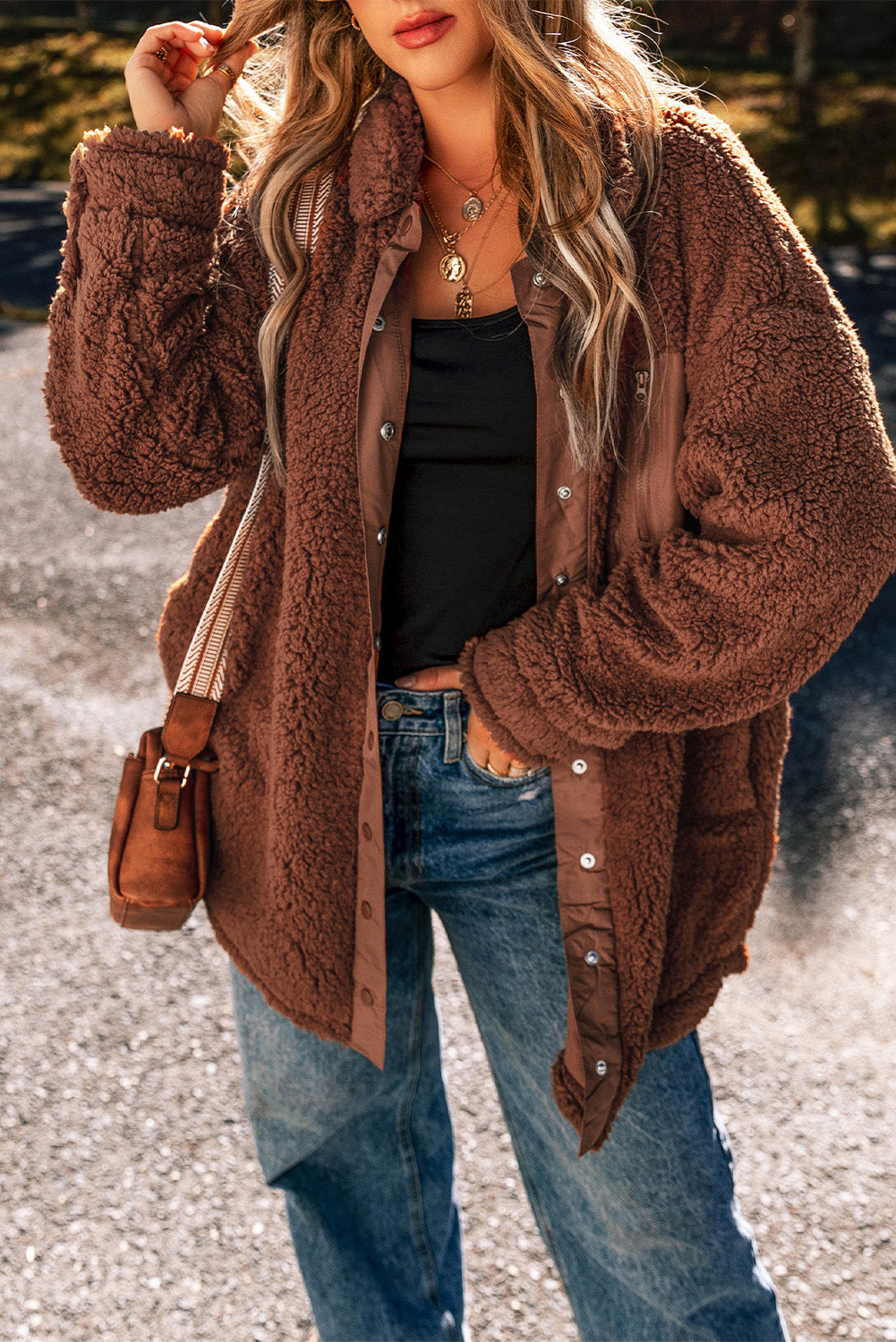 Faux Shearling Teddy Bear Jacket