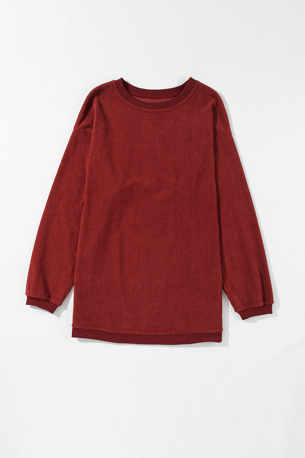 Ribbed Corduroy Oversized Sweatshirt