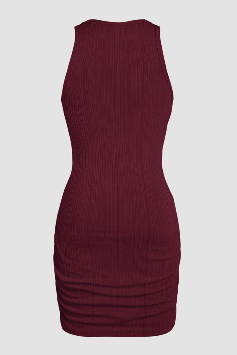 Ruched Sleeveless Bodycon Dress