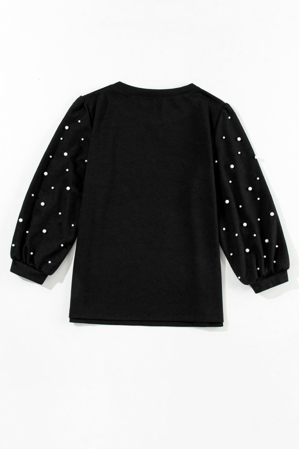 Black Pearl Decor 3/4 Sleeve Crew Neck T Shirt