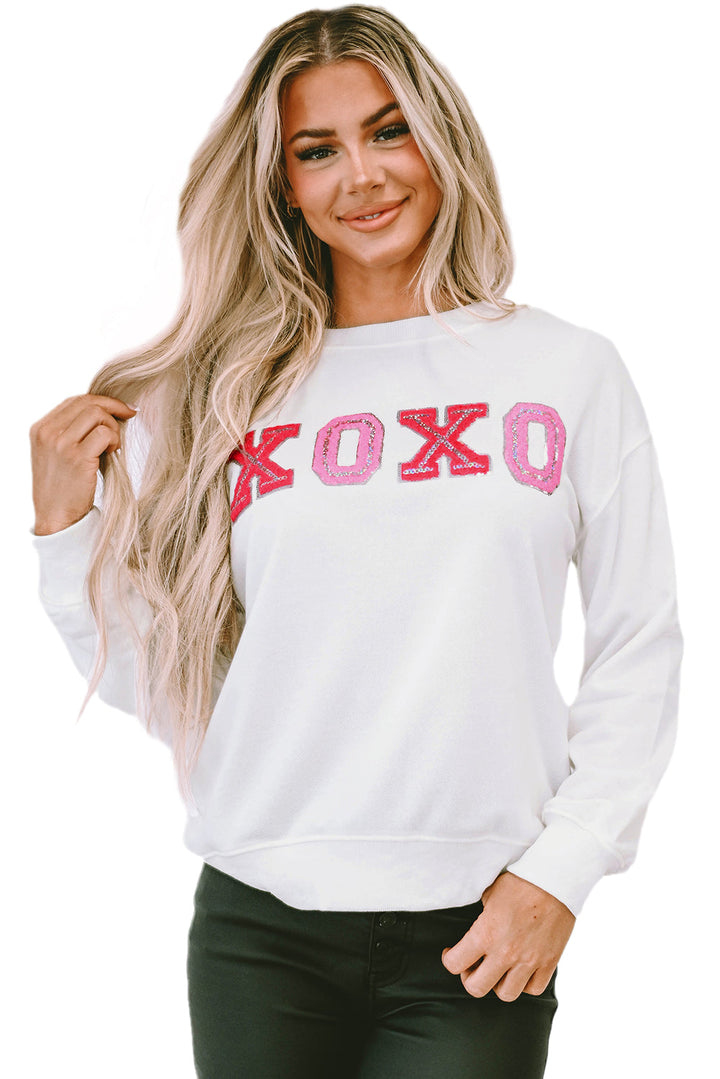 Shiny XOXO Valentine Pullover Sweatshirt