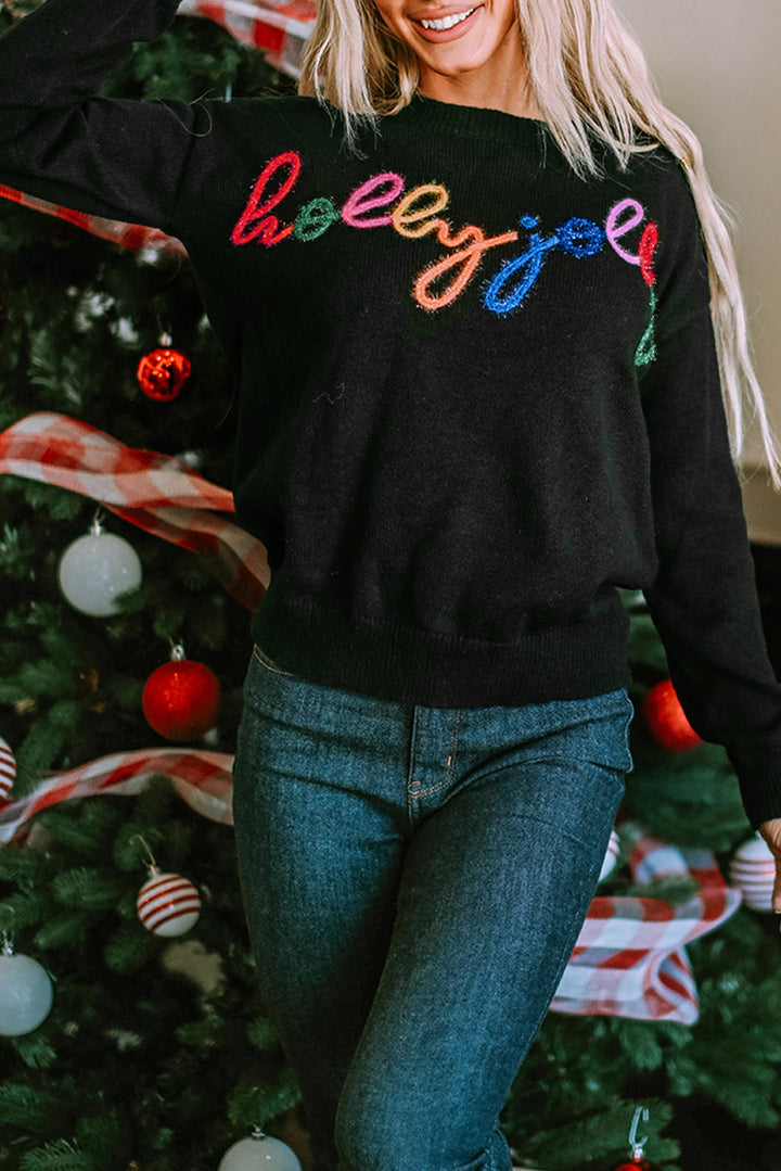 Holly Jolly Round Neck Casual Sweater