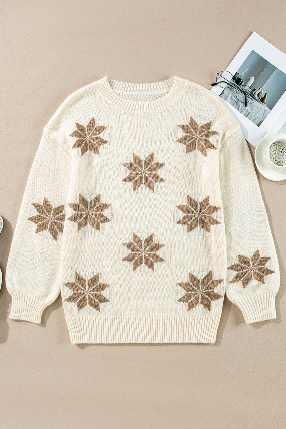 Snowflake Christmas Tunic Sweater