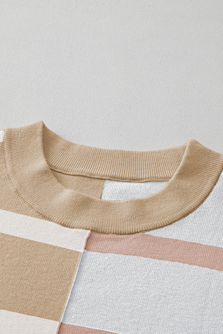 Colorblock Oversized Sweater