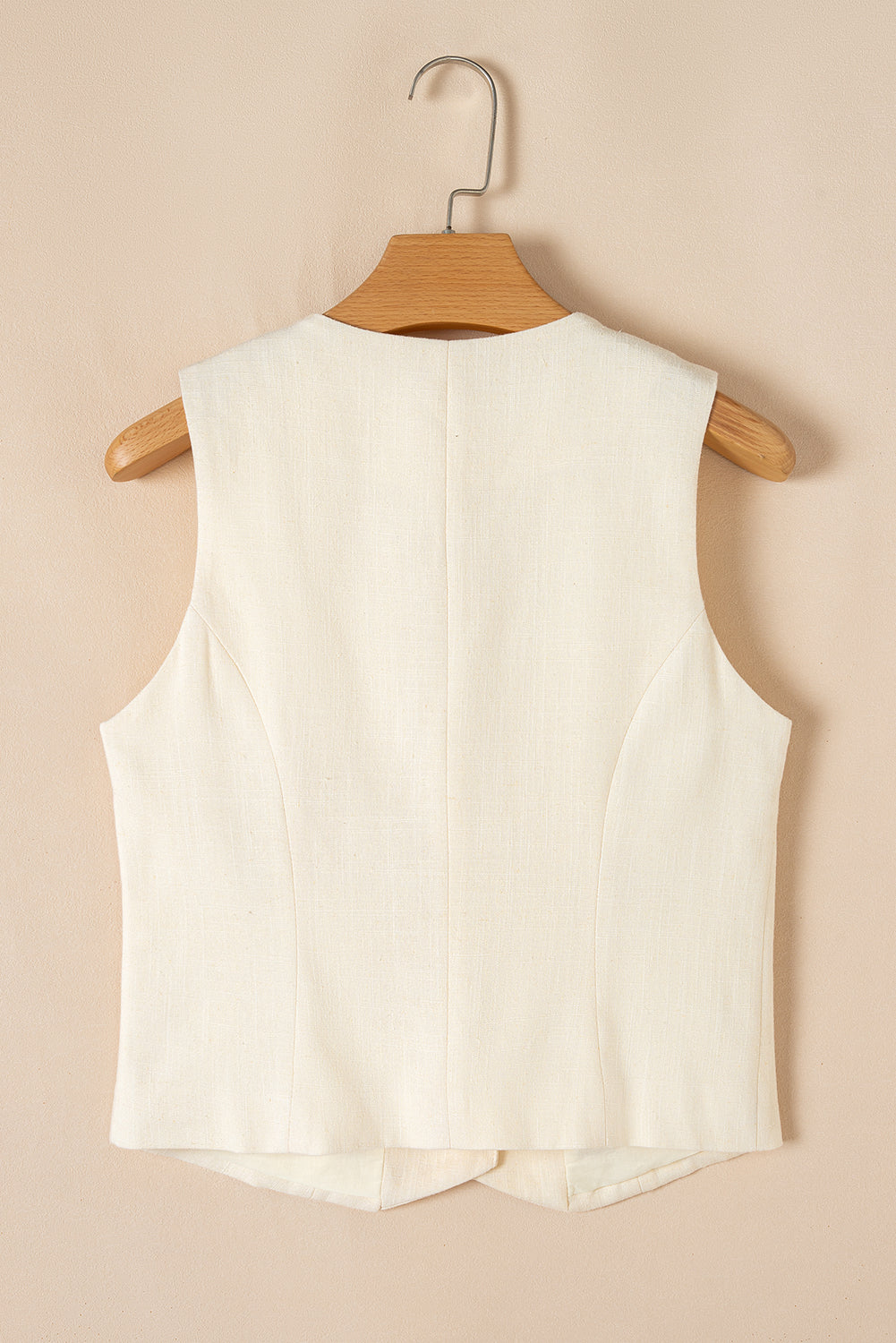 Slim Fit Buttoned V Neck Vest