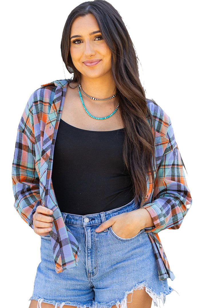 Plaid Print Loose Vintage Shirt