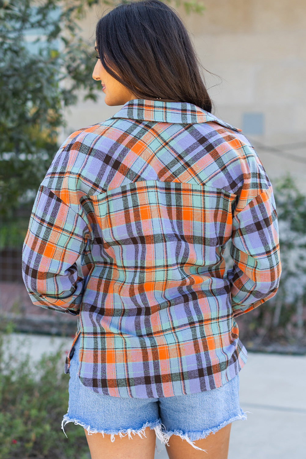 Plaid Print Loose Vintage Shirt