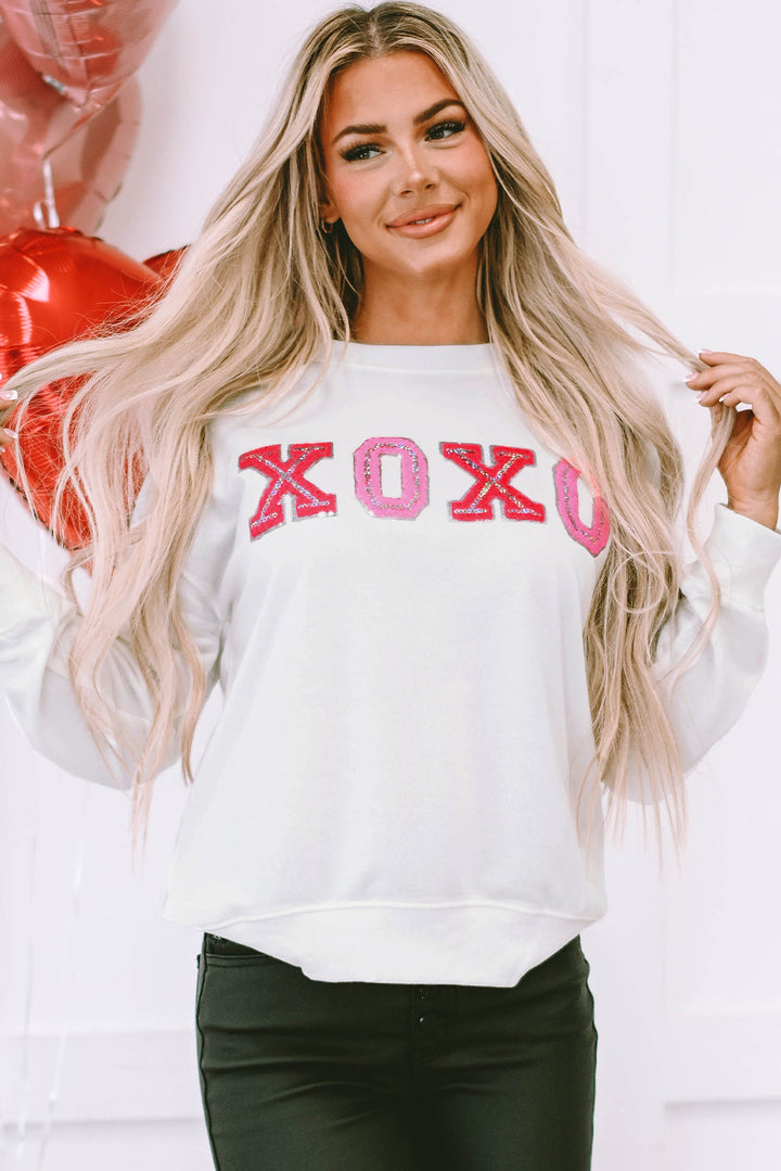 Shiny XOXO Valentine Pullover Sweatshirt