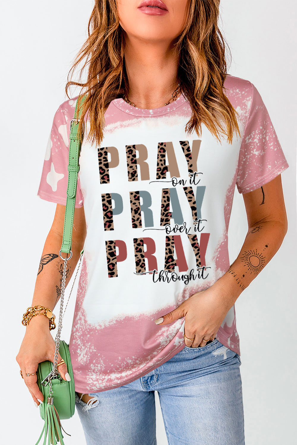 PRAY Graphic Tie Dye Tee