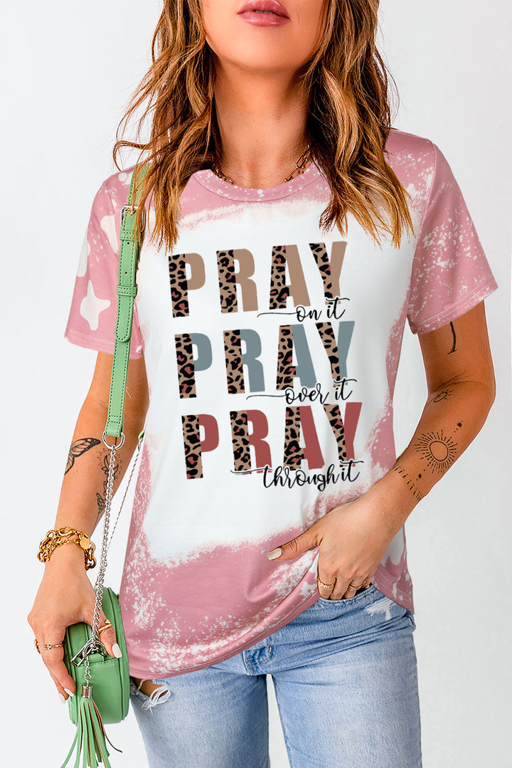 PRAY Graphic Tie Dye Tee