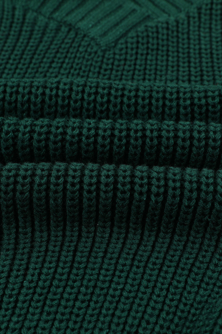 Green Dew Shoulder Juliette Knitted Sweater