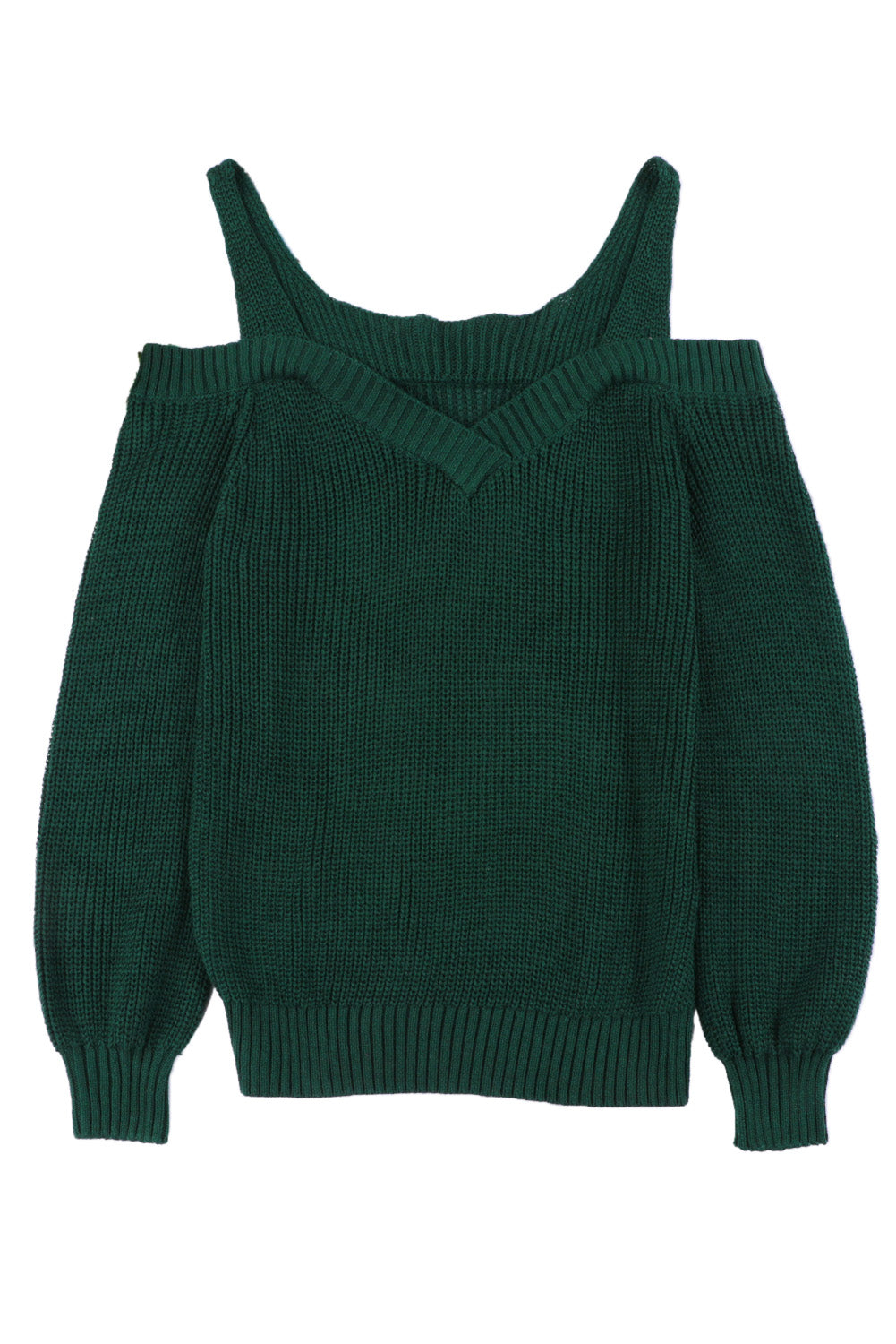 Green Dew Shoulder Juliette Knitted Sweater